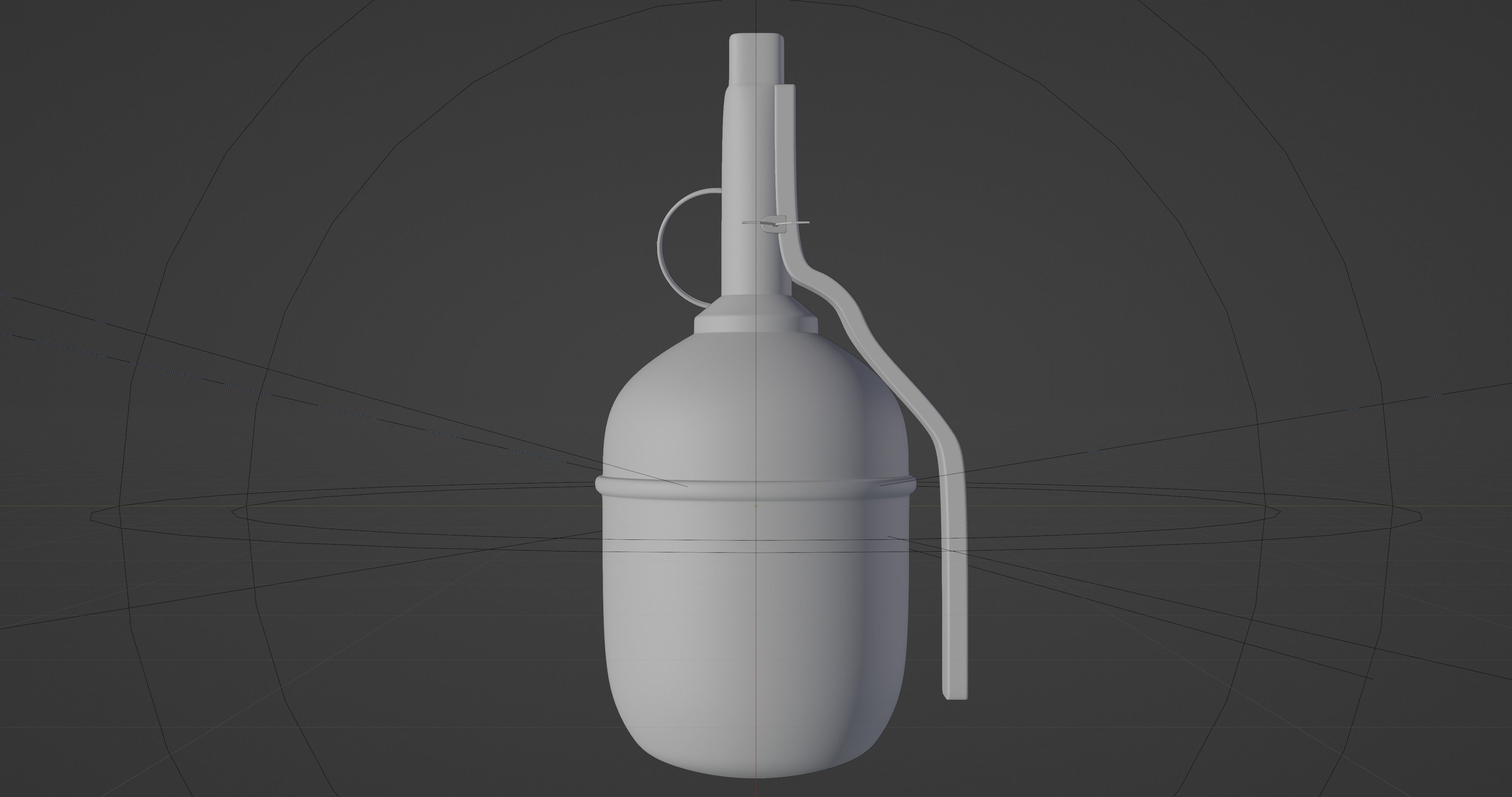 RGD-5 Grenade - made in Blender Low-poly 3D model_9