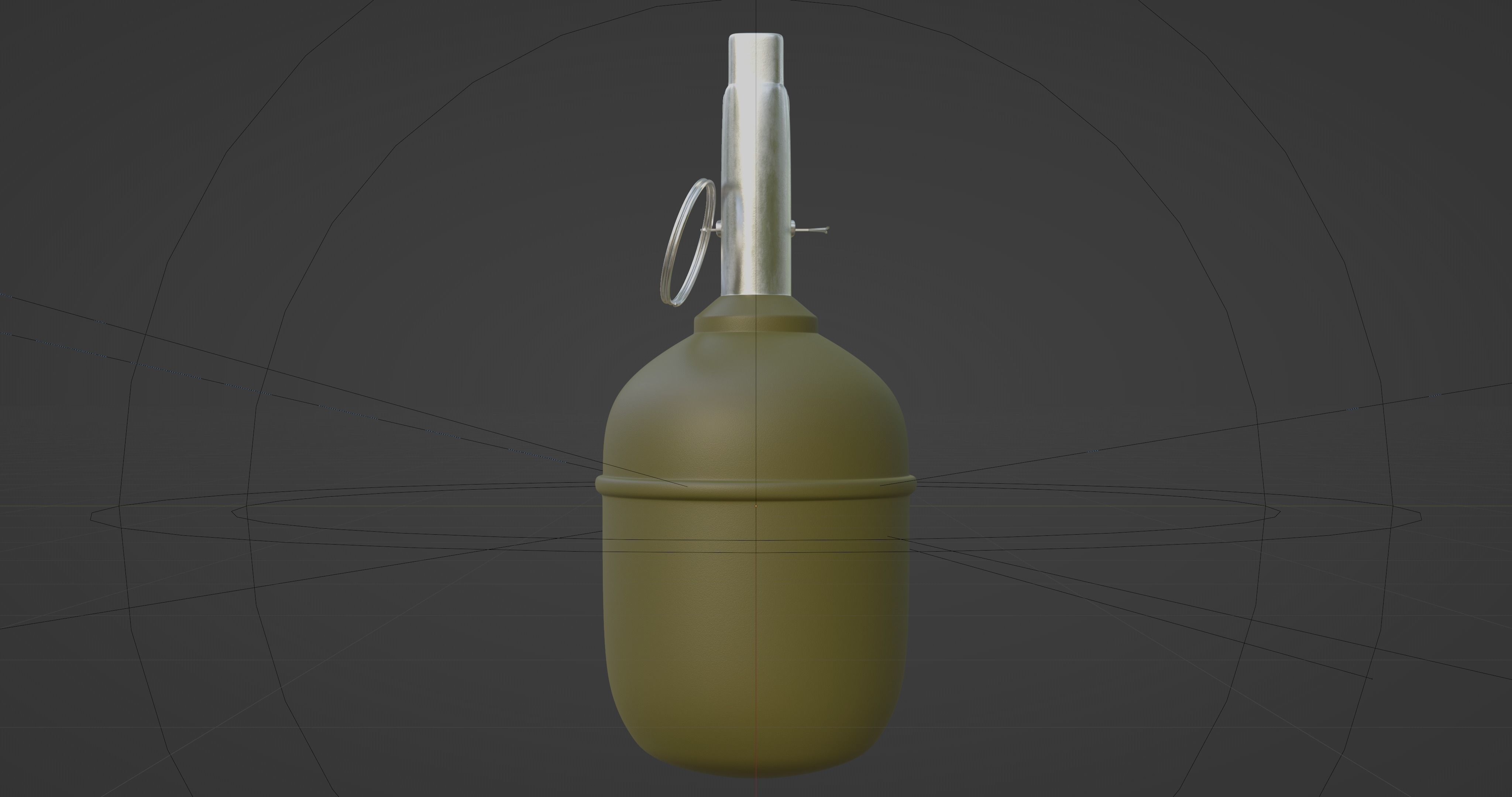 RGD-5 Grenade - made in Blender Low-poly 3D model_6