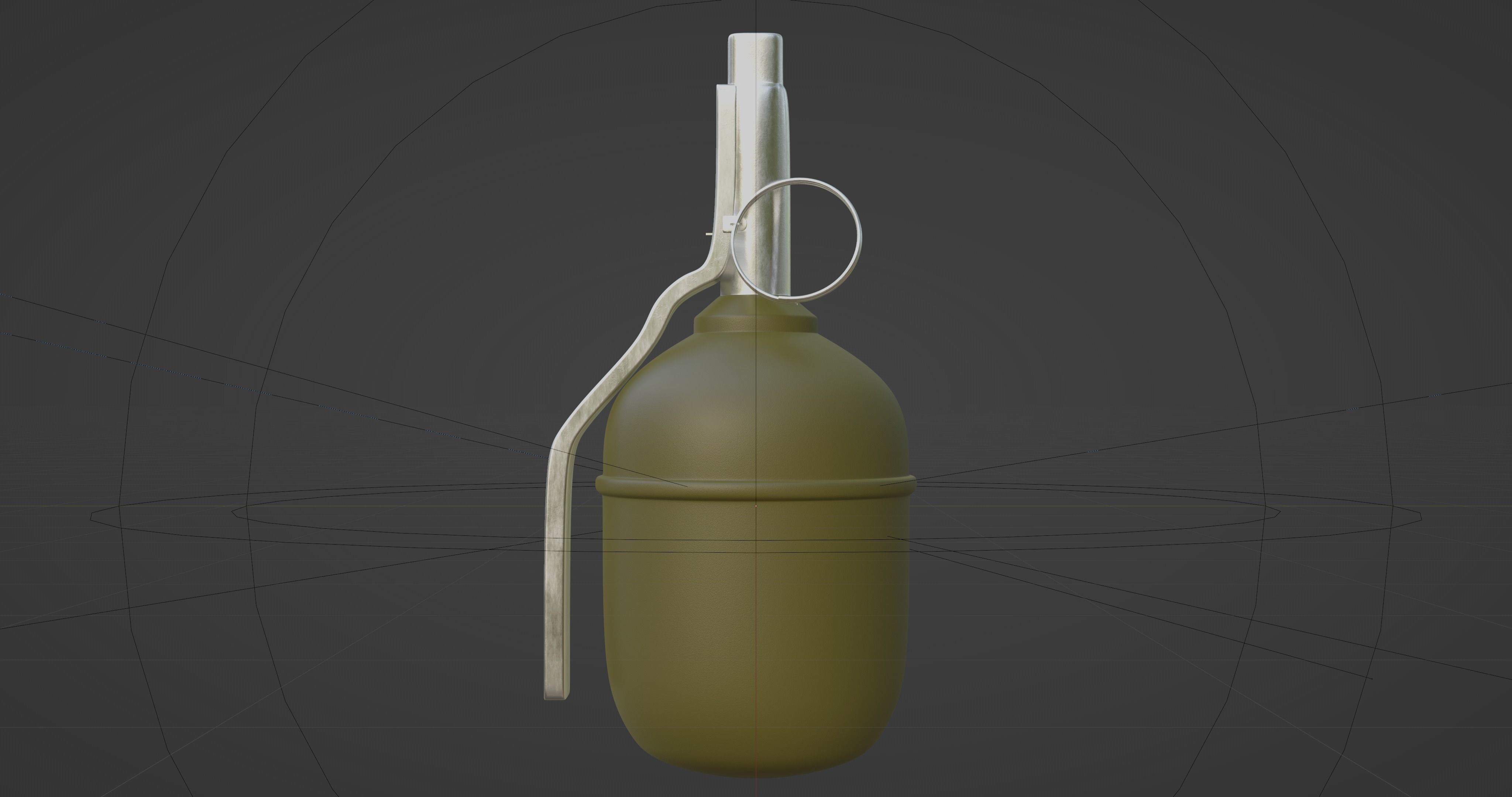 RGD-5 Grenade - made in Blender Low-poly 3D model_4