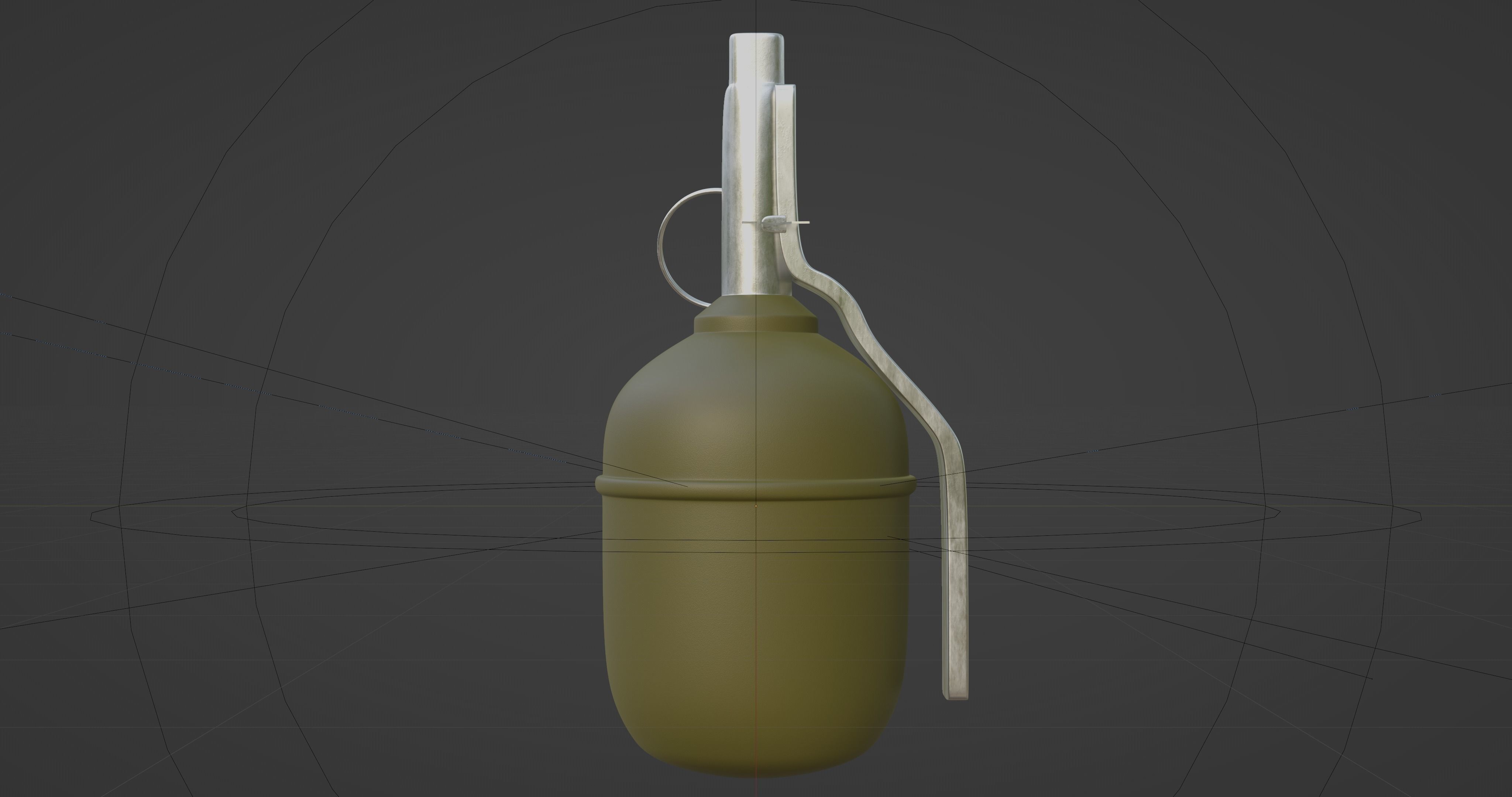 RGD-5 Grenade - made in Blender Low-poly 3D model_5