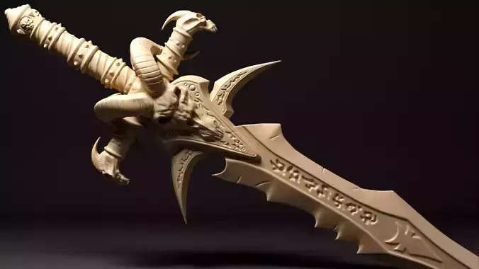 Frostmourne - Arthas the Lich King sword 3D print model 3D print model
