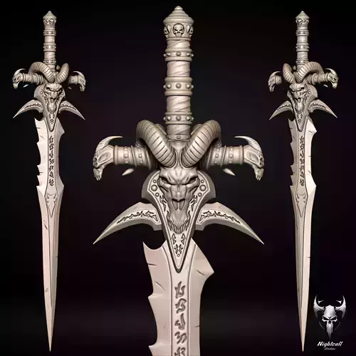 Frostmourne - Arthas the Lich King sword 3D print model