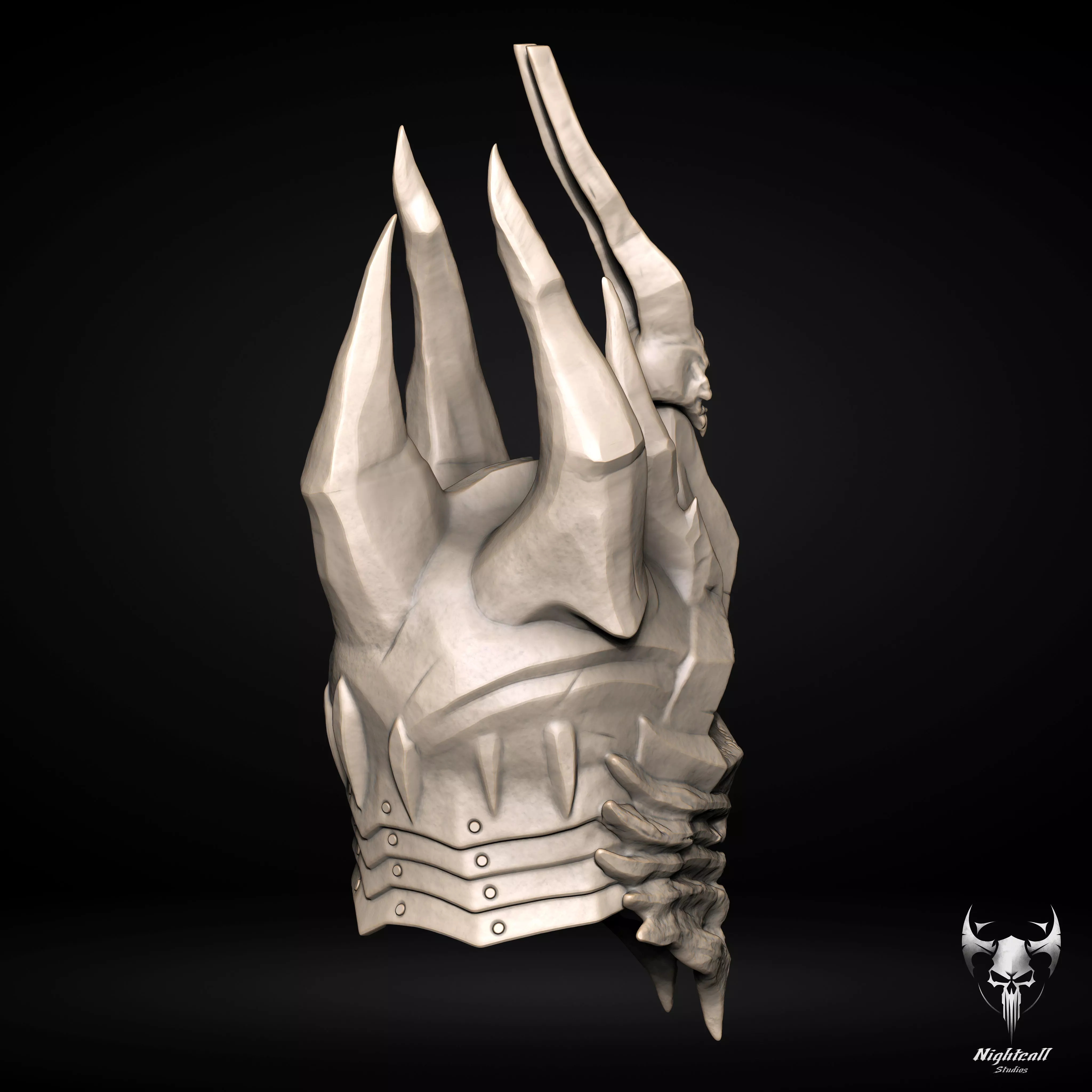 Warcraft Lich King Helmet - Helm of Domination 3D print model 3D print model_6