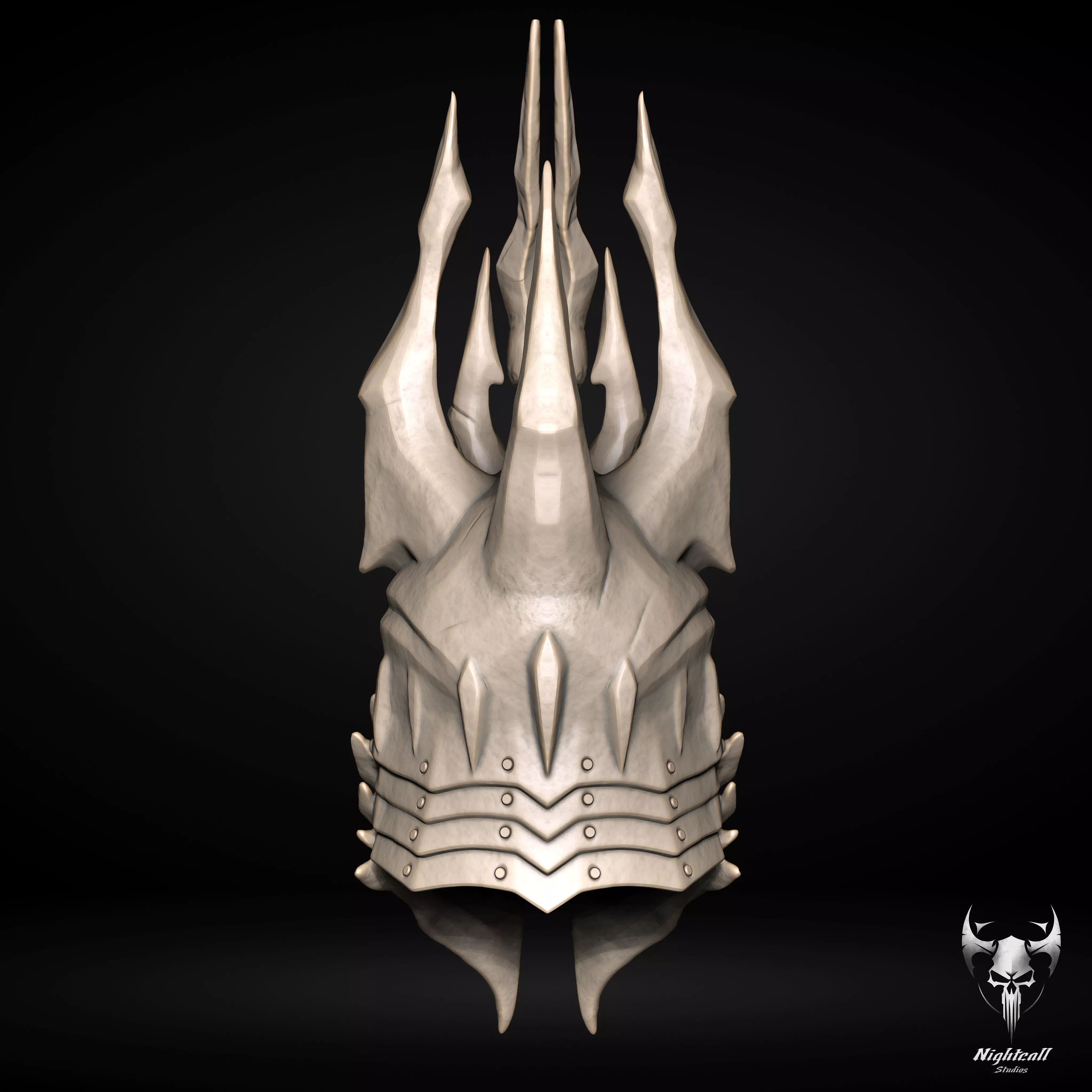 Warcraft Lich King Helmet - Helm of Domination 3D print model 3D print model_4
