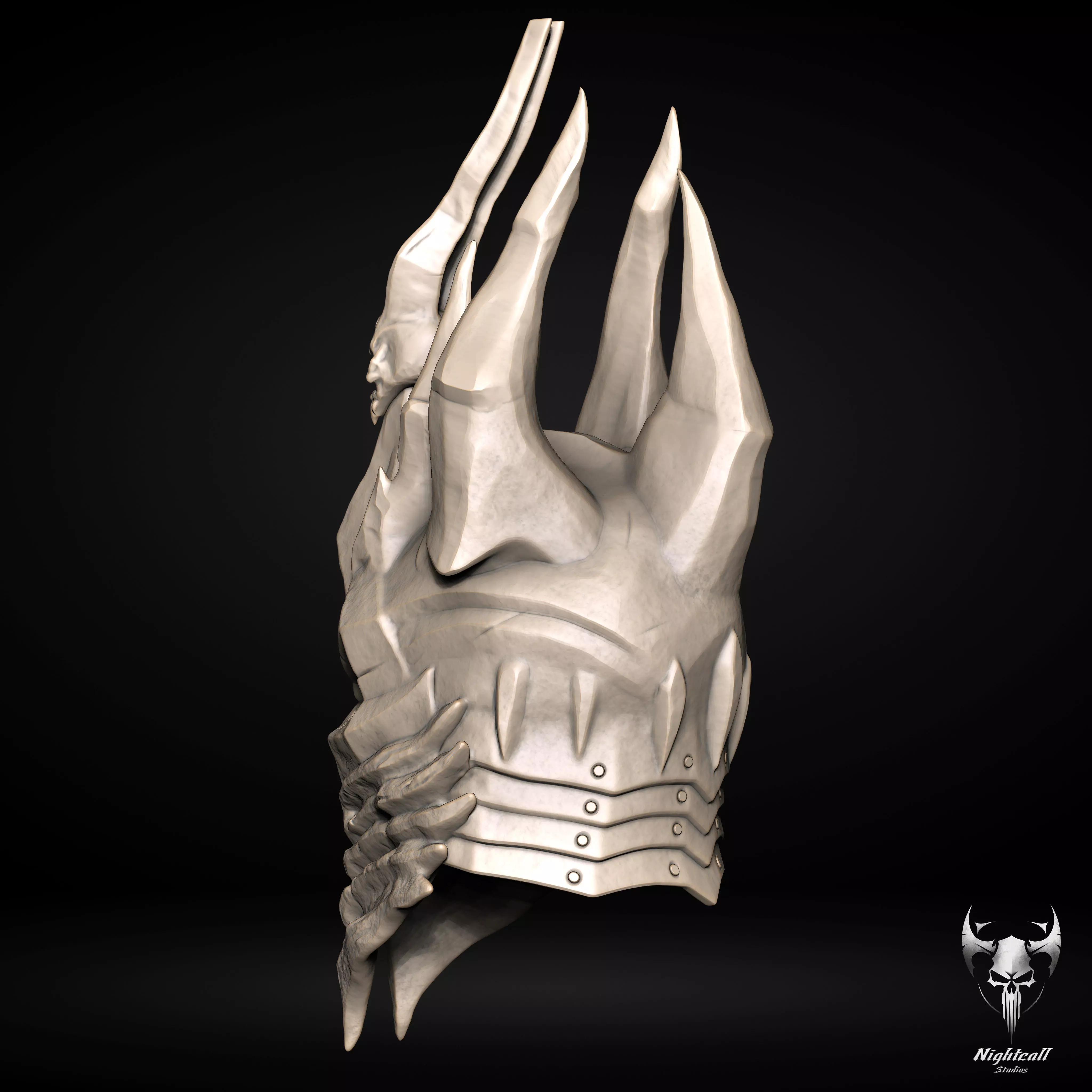 Warcraft Lich King Helmet - Helm of Domination 3D print model 3D print model_5