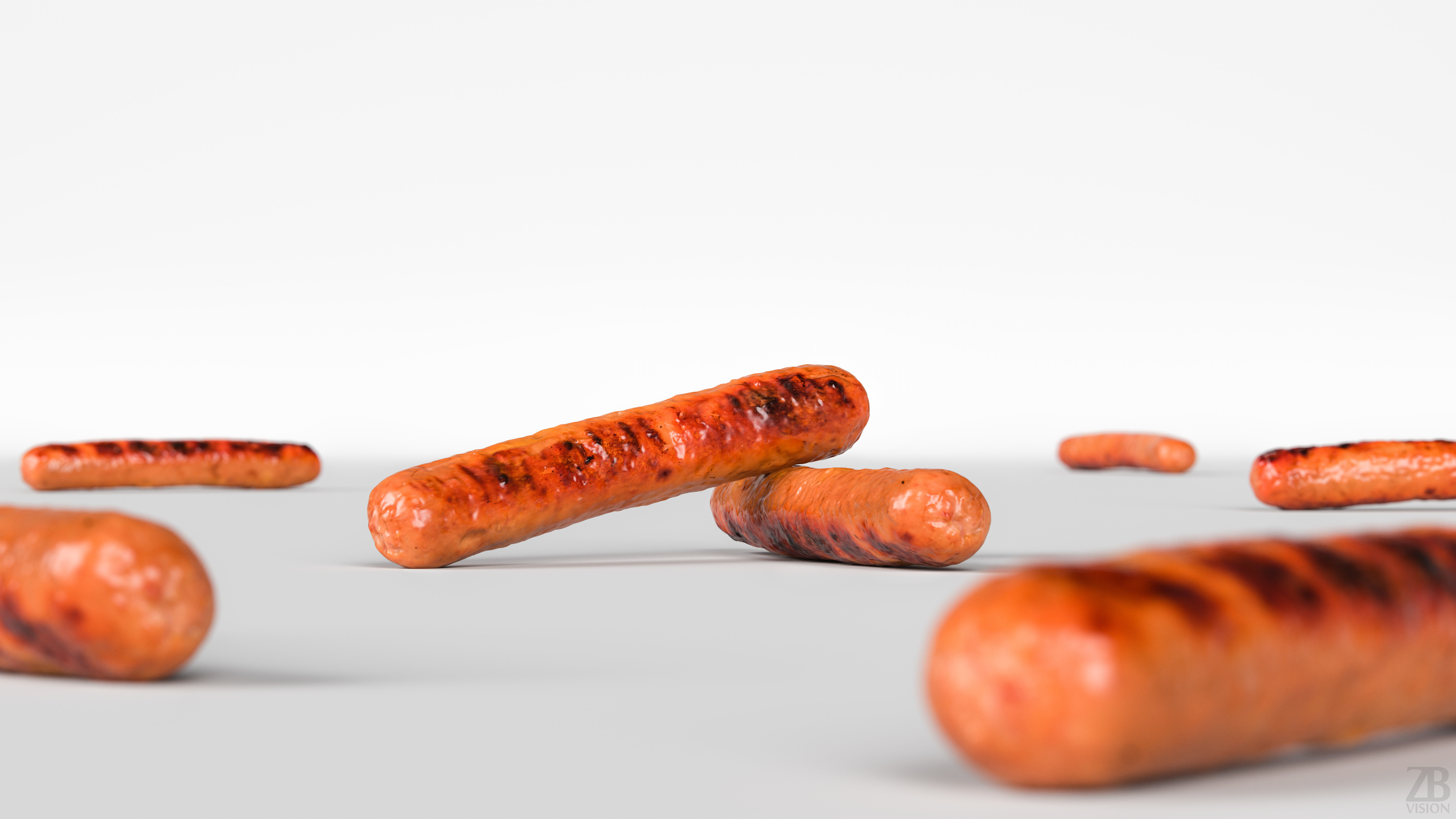 Sausage 3D model_1