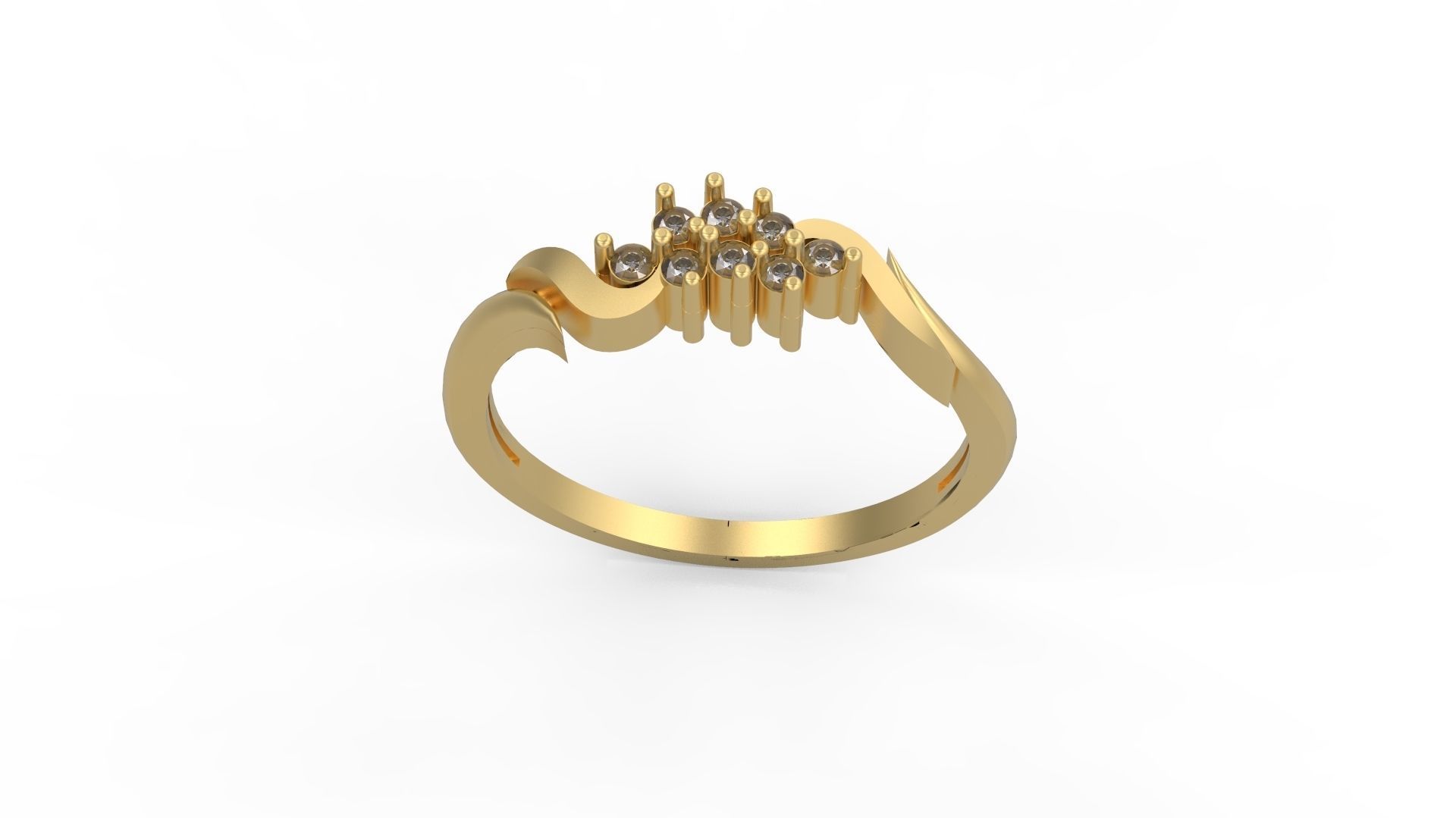 Minimalist Ring 1054 3D print model_3