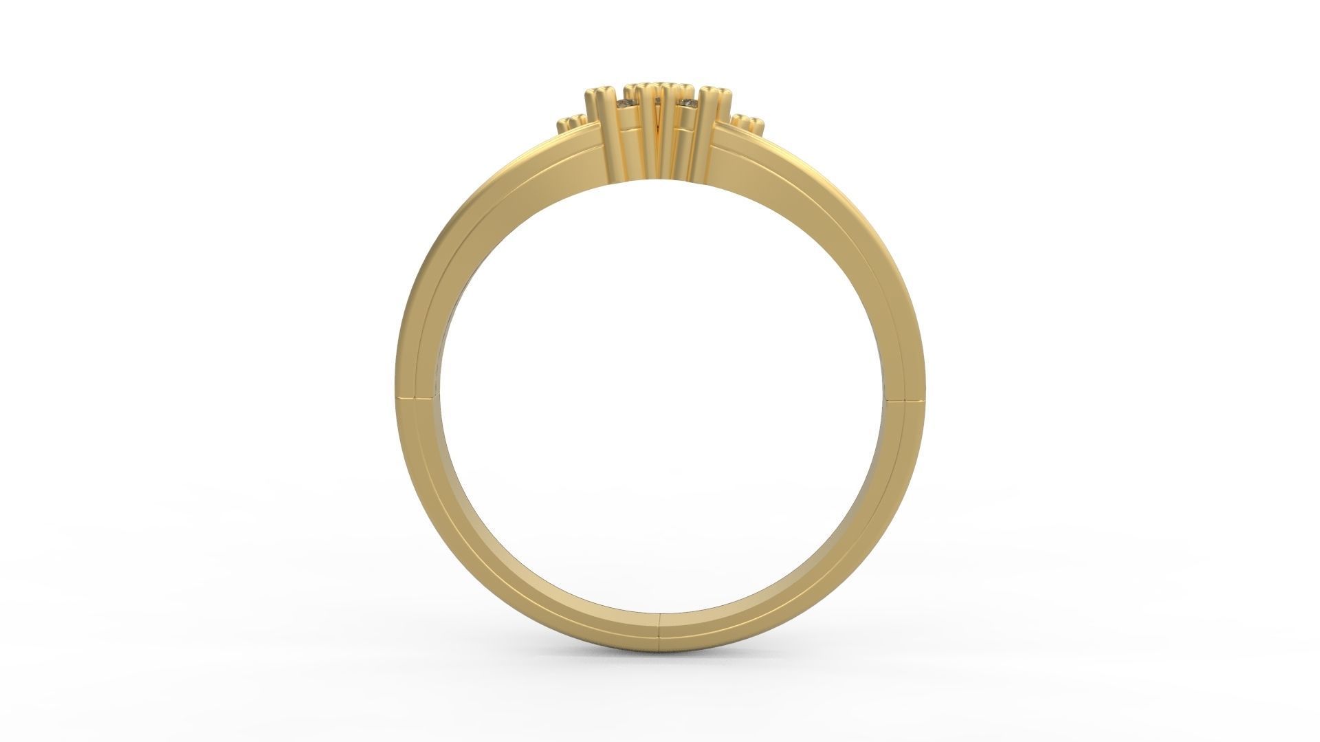 Minimalist Ring 1014 3D print model_1