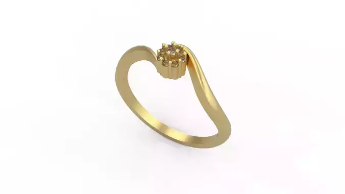 Minimalist Ring 1048 3D print model