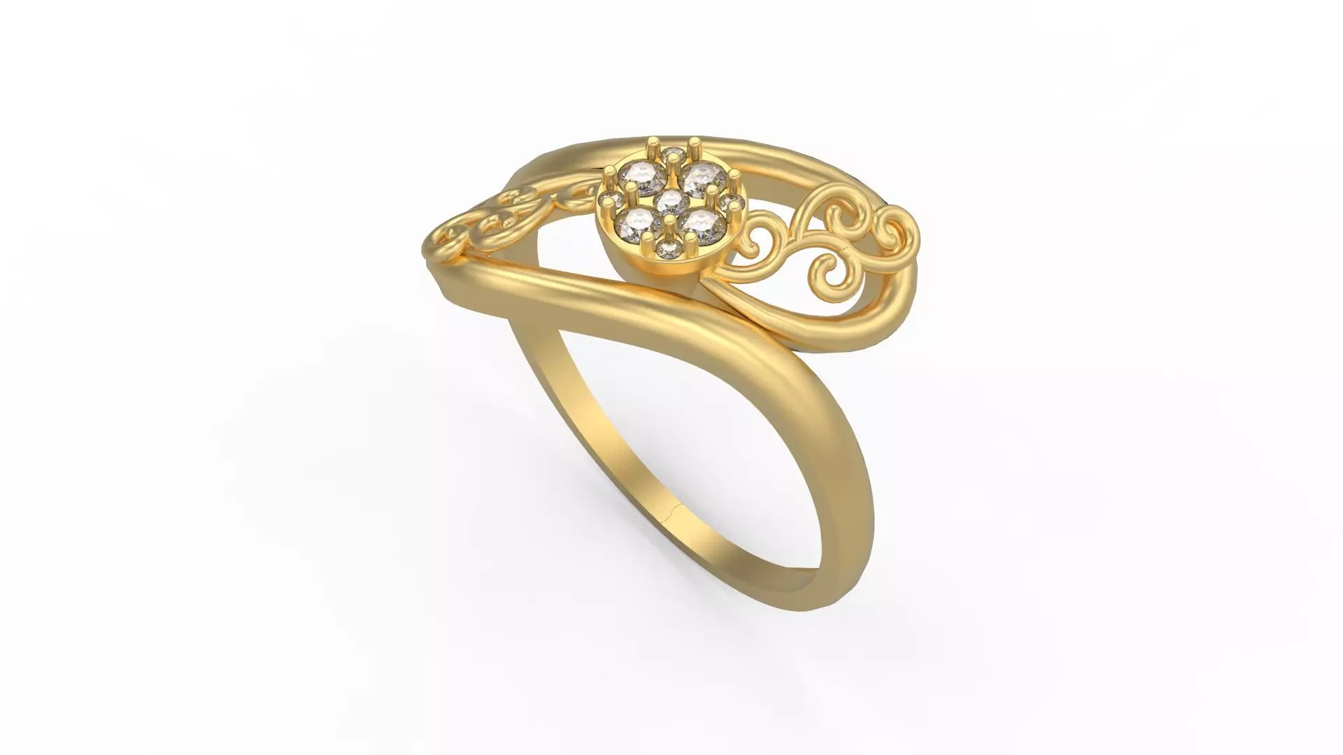 Minimalist Ring 1039 3D print model_0