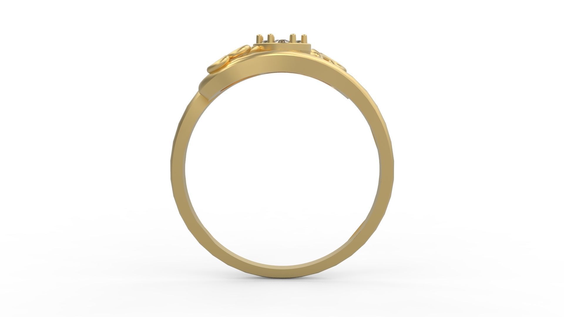 Minimalist Ring 1039 3D print model_1