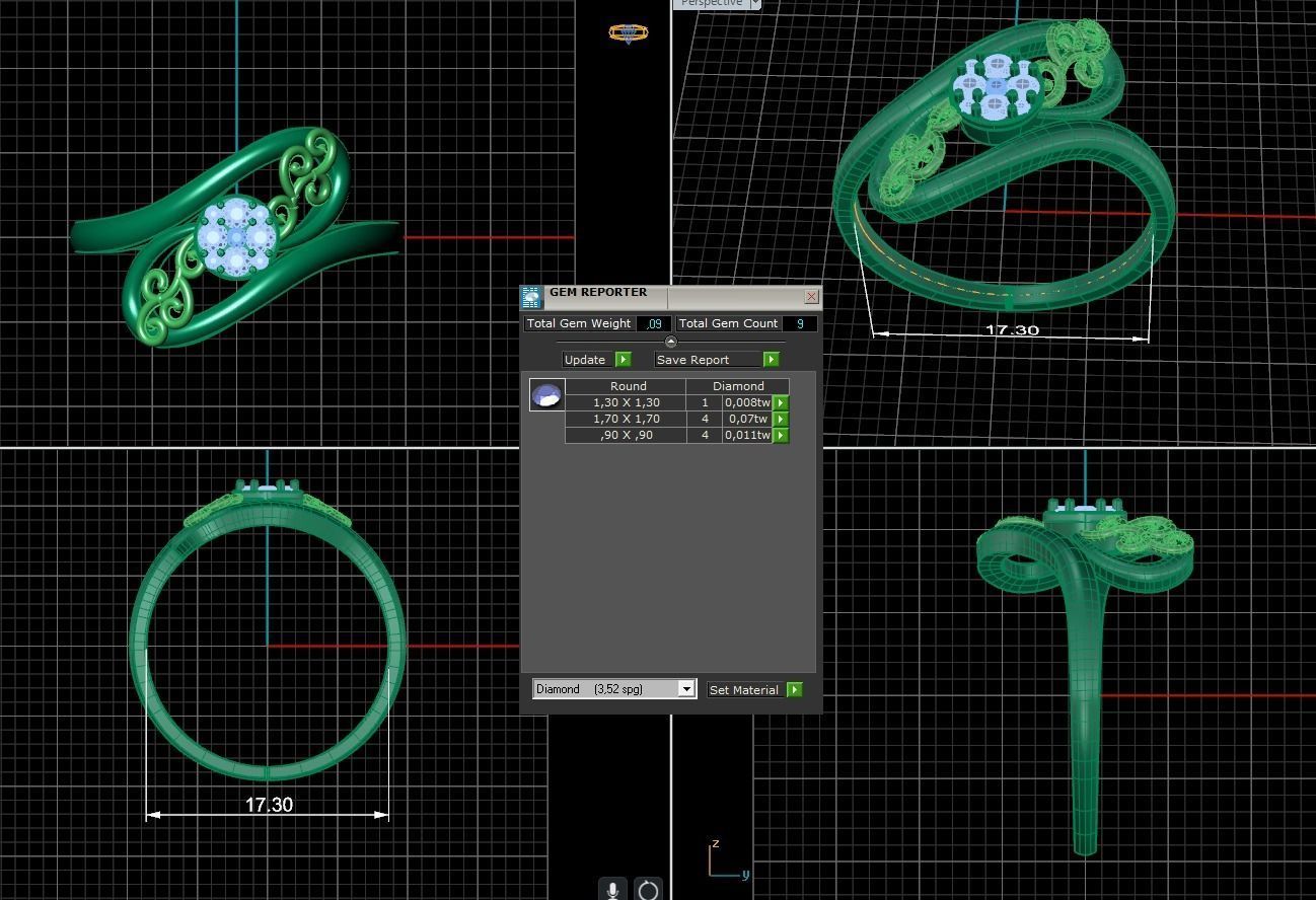 Minimalist Ring 1039 3D print model_5