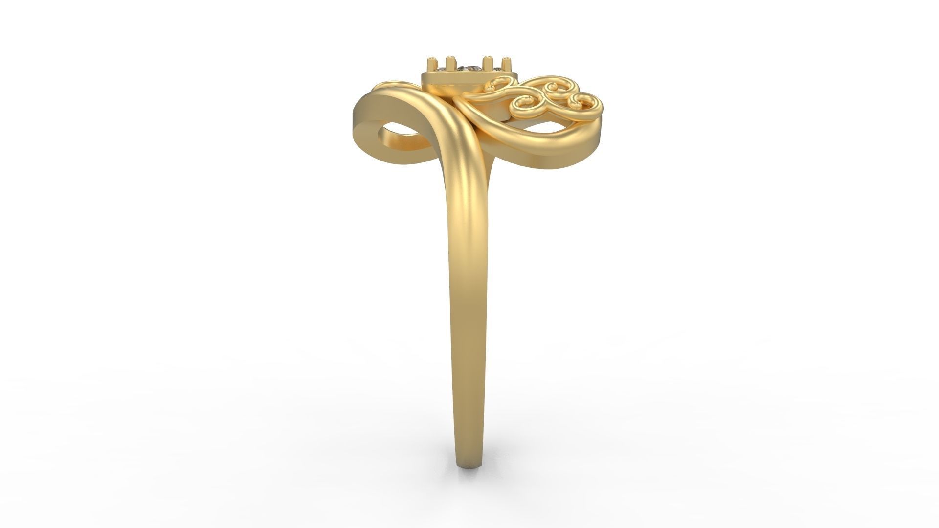 Minimalist Ring 1039 3D print model_2