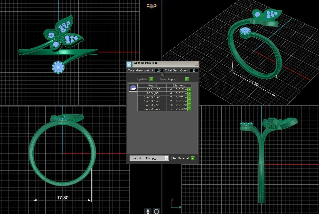 Minimalist Ring 1066 3D print model_5