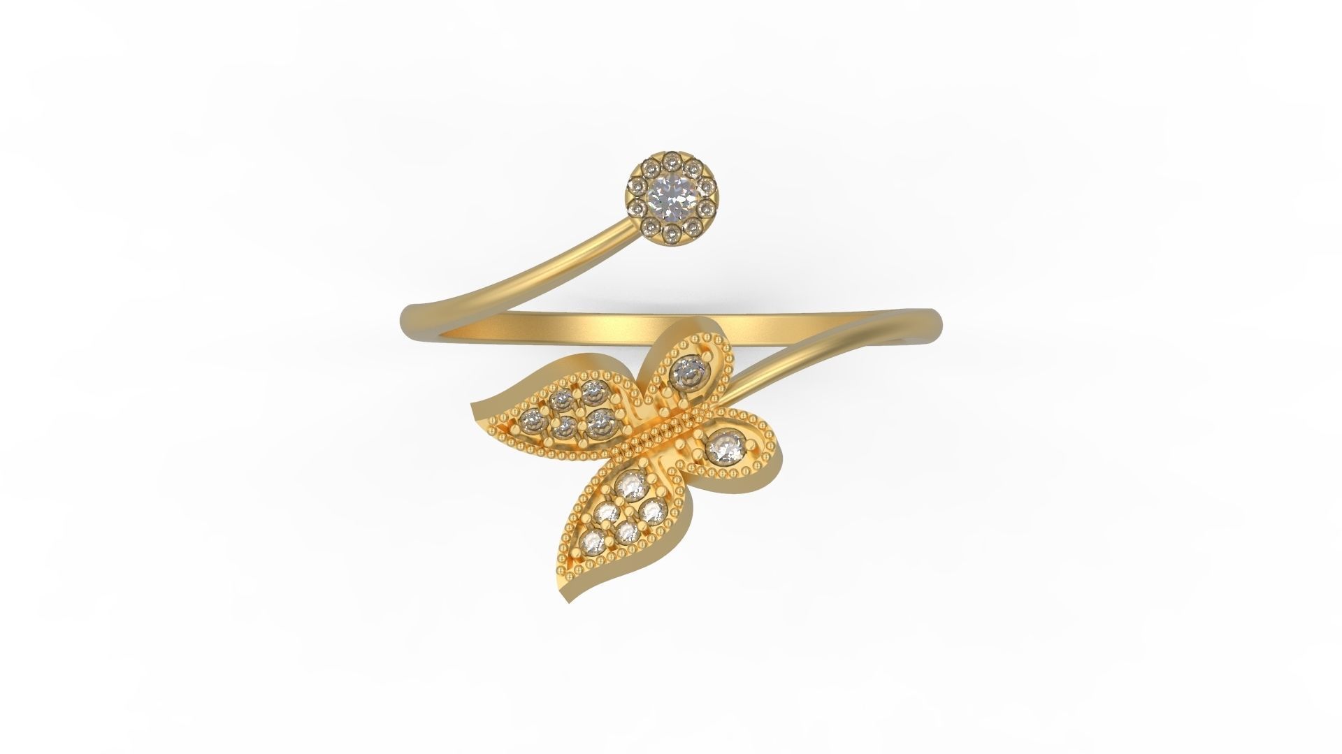 Minimalist Ring 1066 3D print model_4