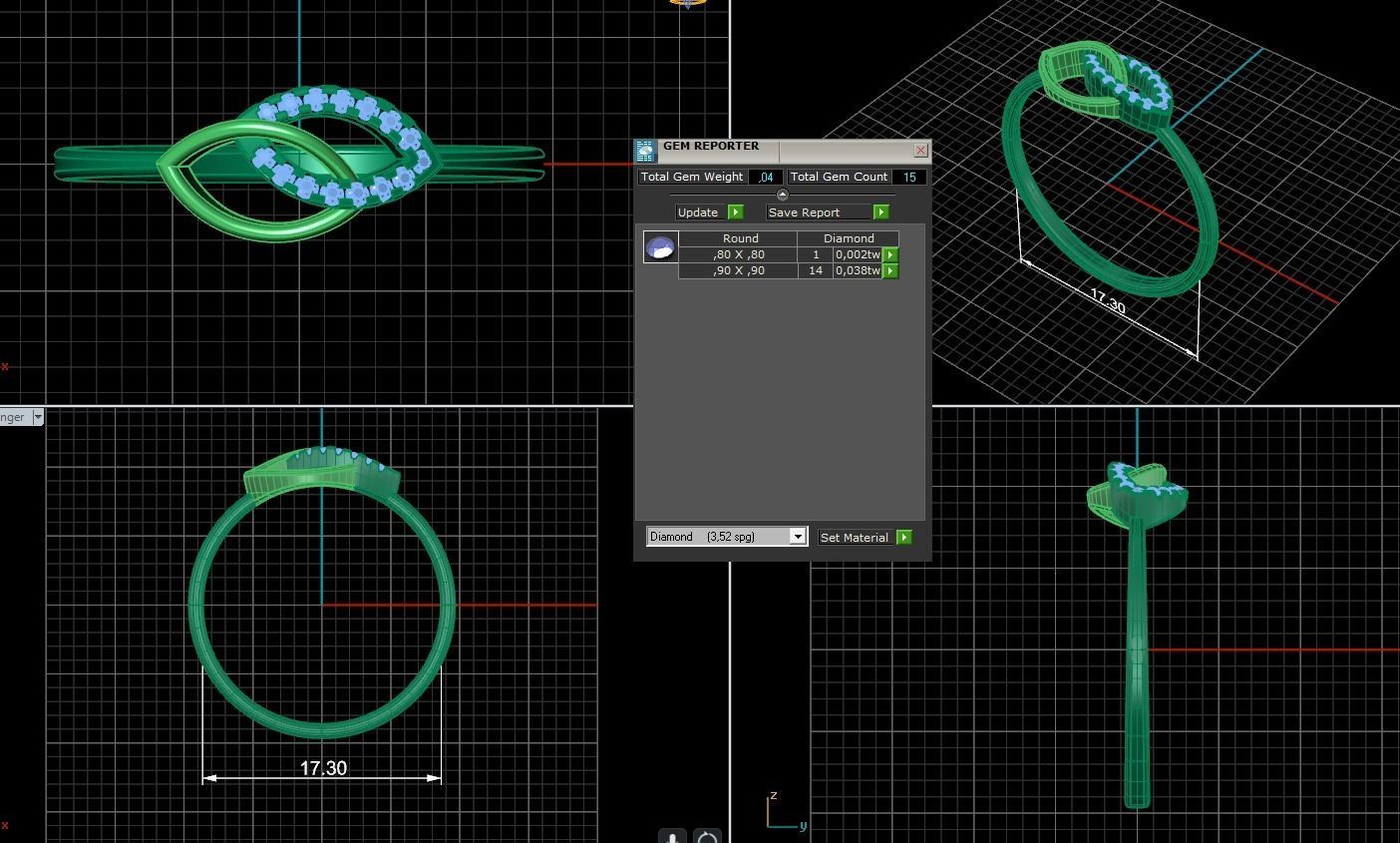 Minimalist Ring 1061 3D print model_5
