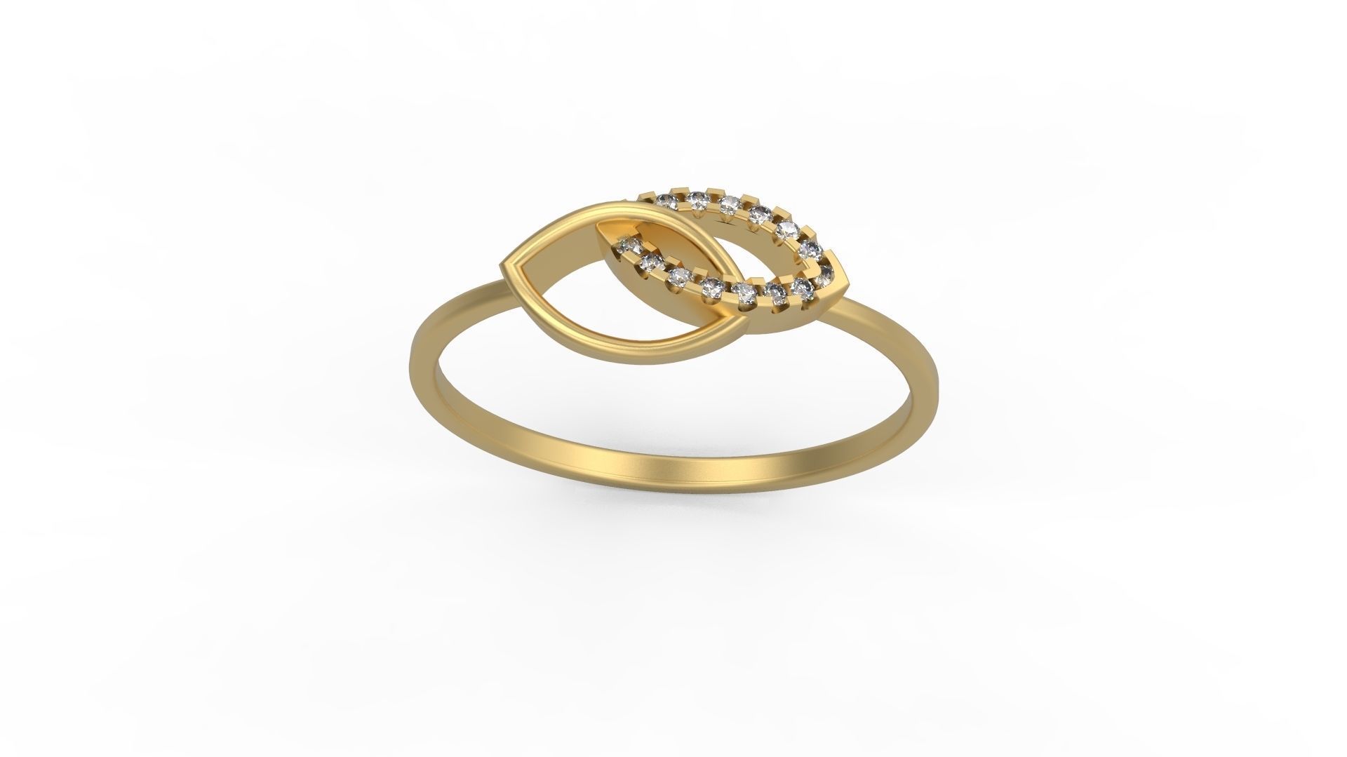 Minimalist Ring 1061 3D print model_3