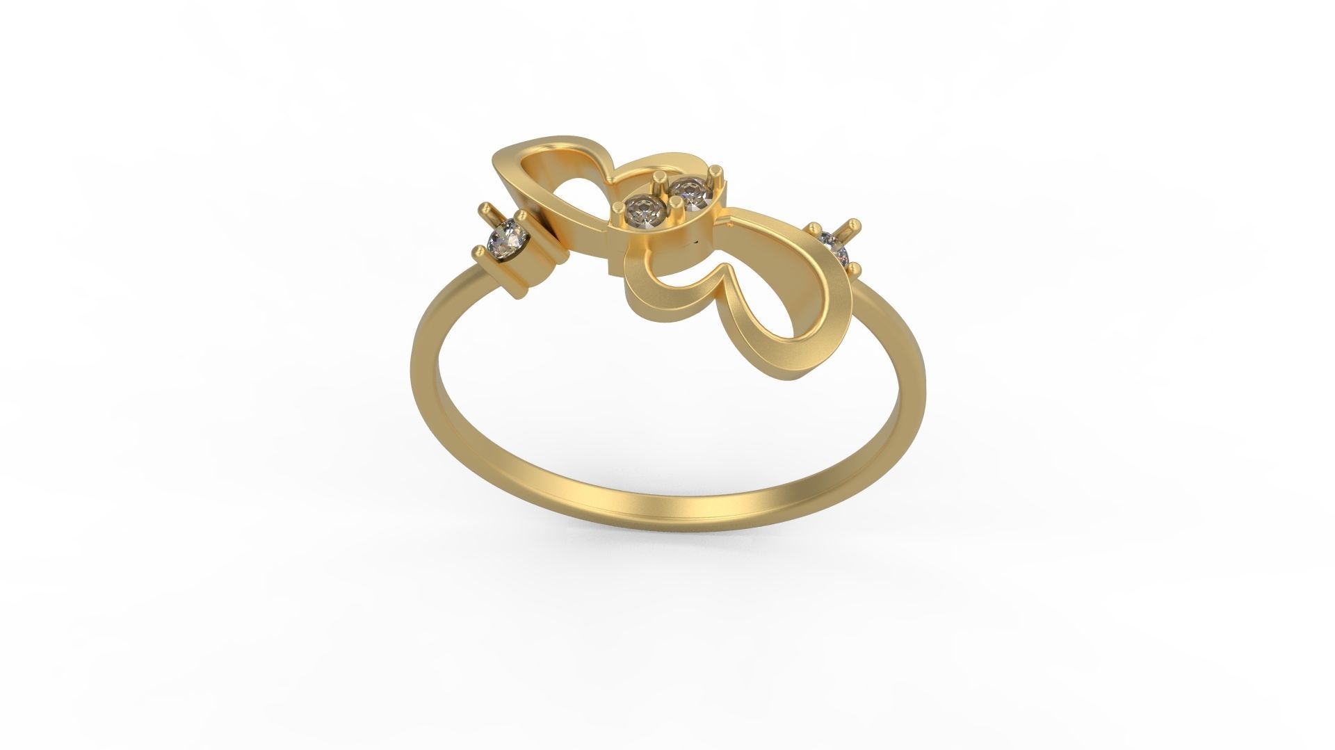 Minimalist Ring 1060 3D print model_3