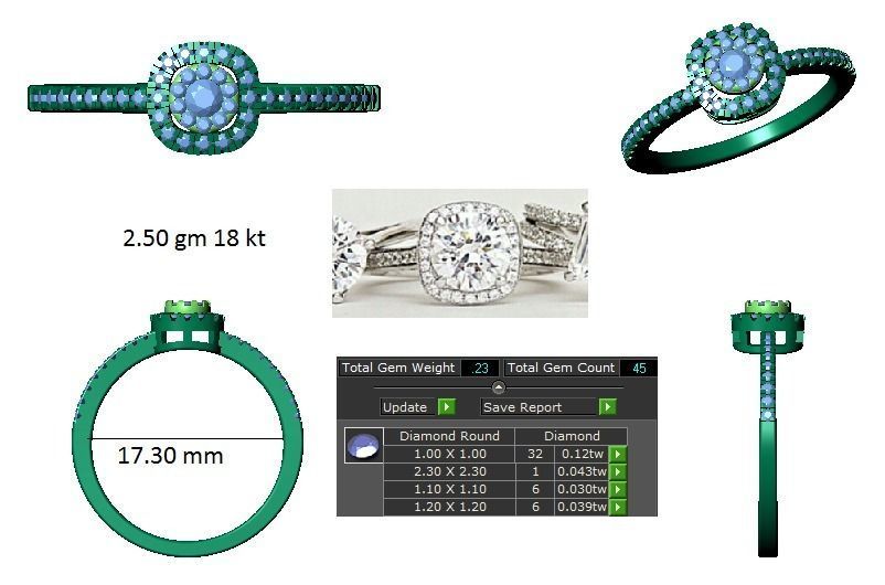 Minimalist Ring 1034 3D print model_5