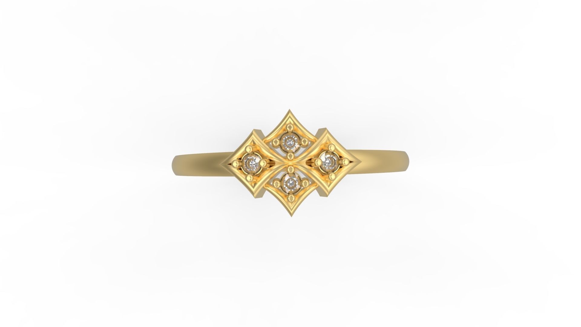 Minimalist Ring 1027 3D print model_4