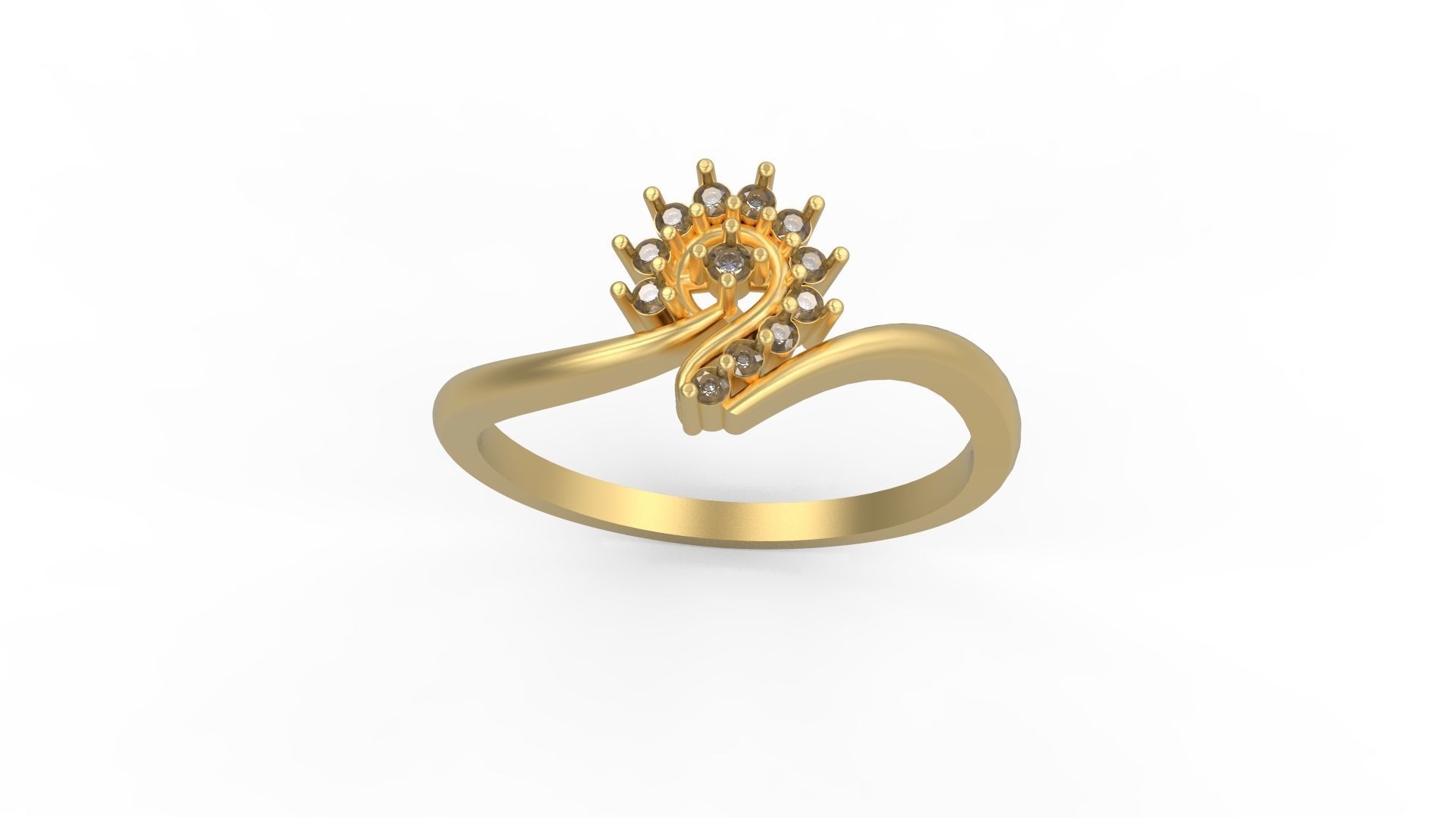 Minimalist Ring 1007 3D print model_3