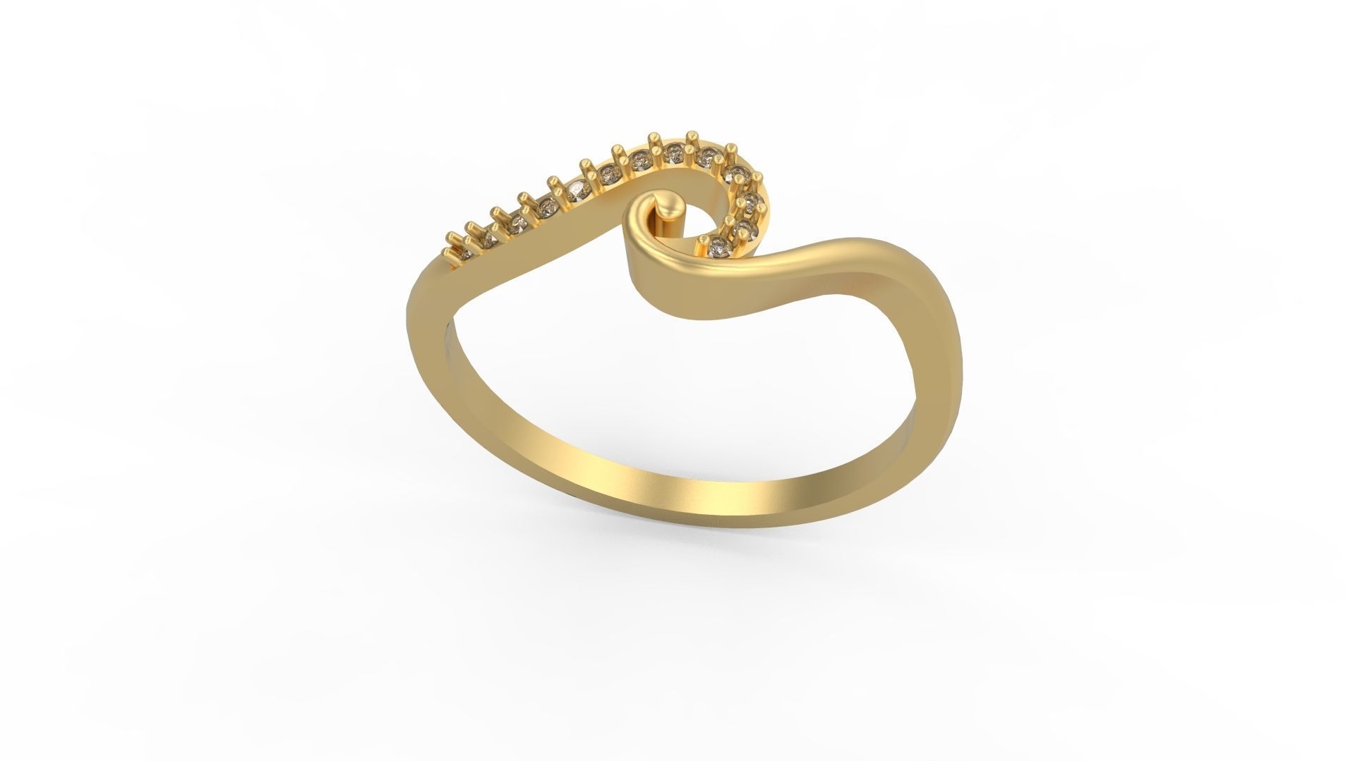 Minimalist Ring 1001 3D print model_3