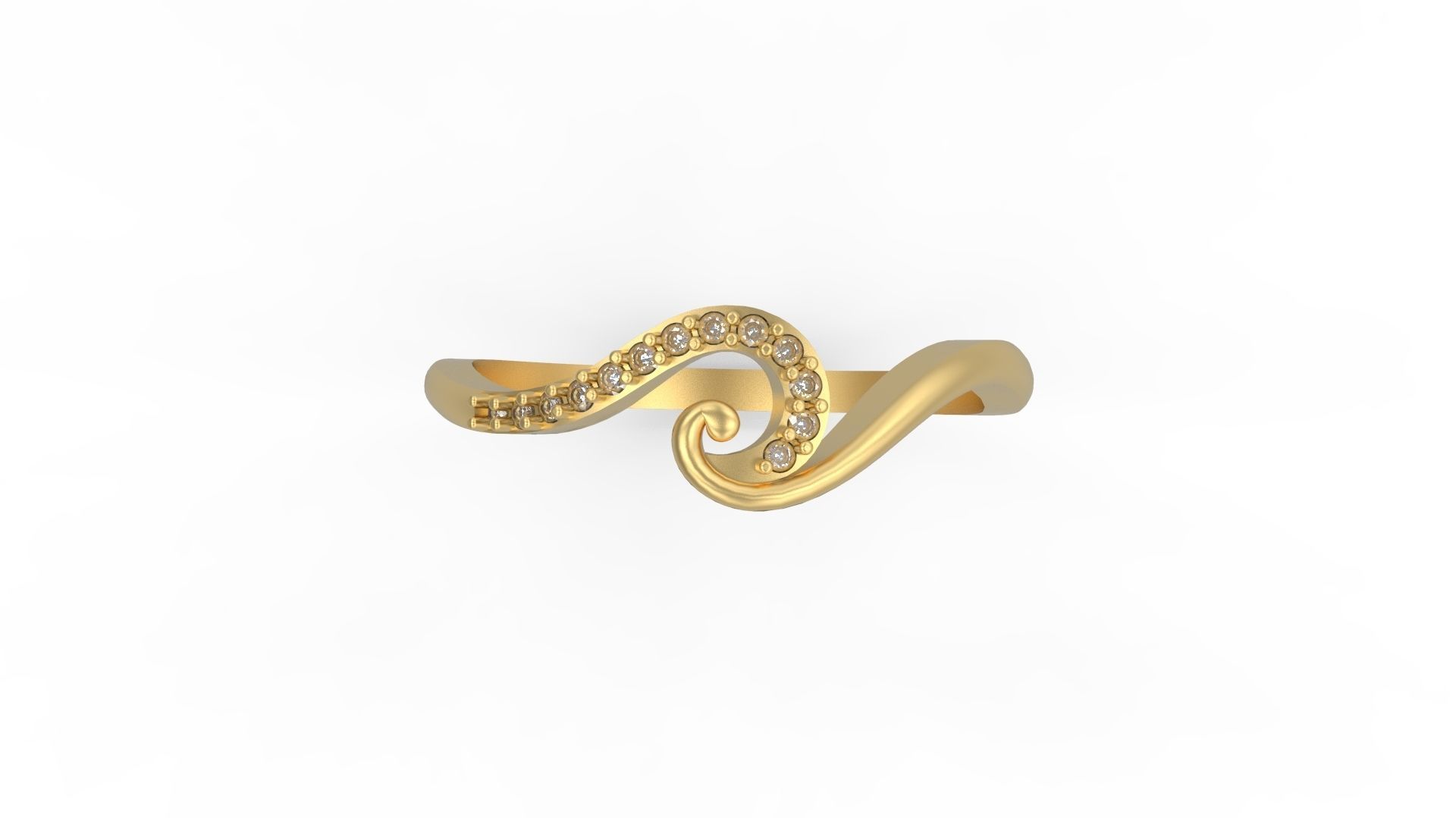 Minimalist Ring 1001 3D print model_4