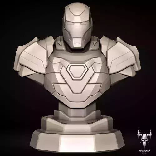 Iron Man Bust - 3D print model