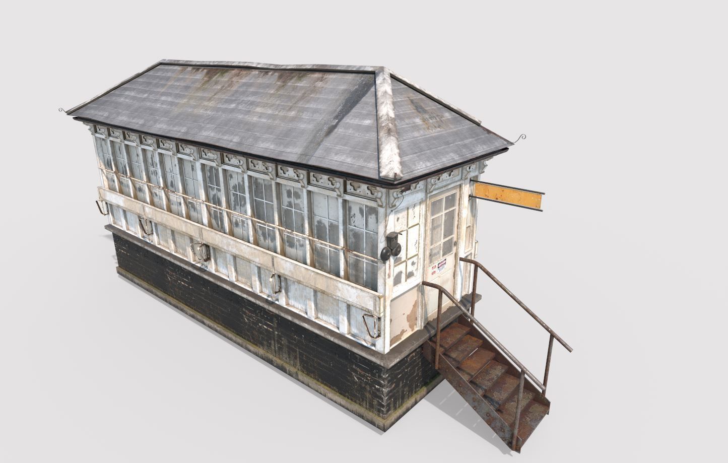 Old Signal Box 3D model_3