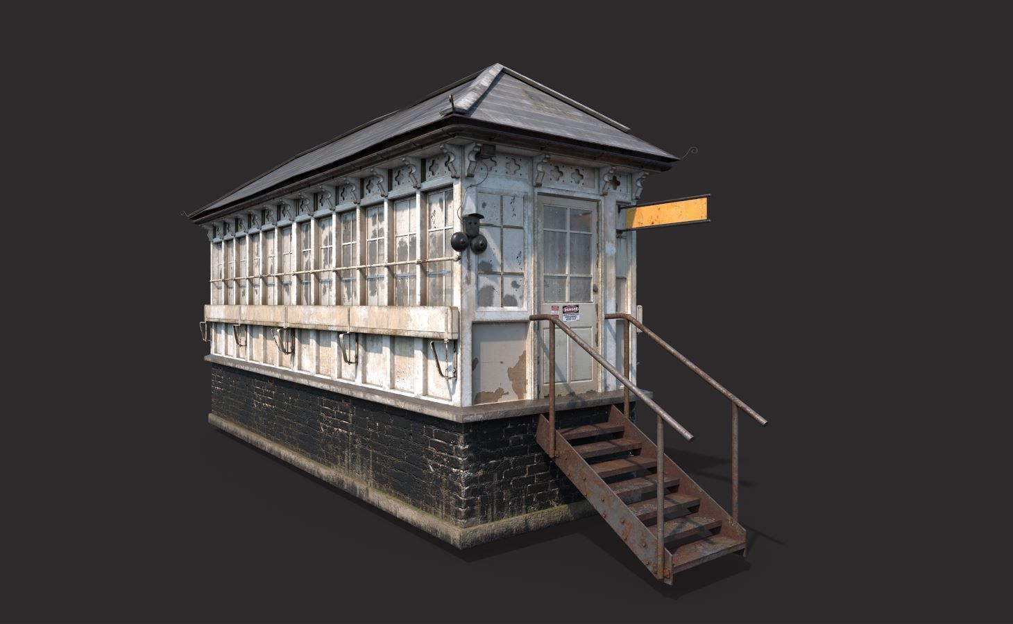 Old Signal Box 3D model_1