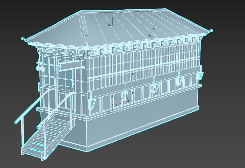 Old Signal Box 3D model_15