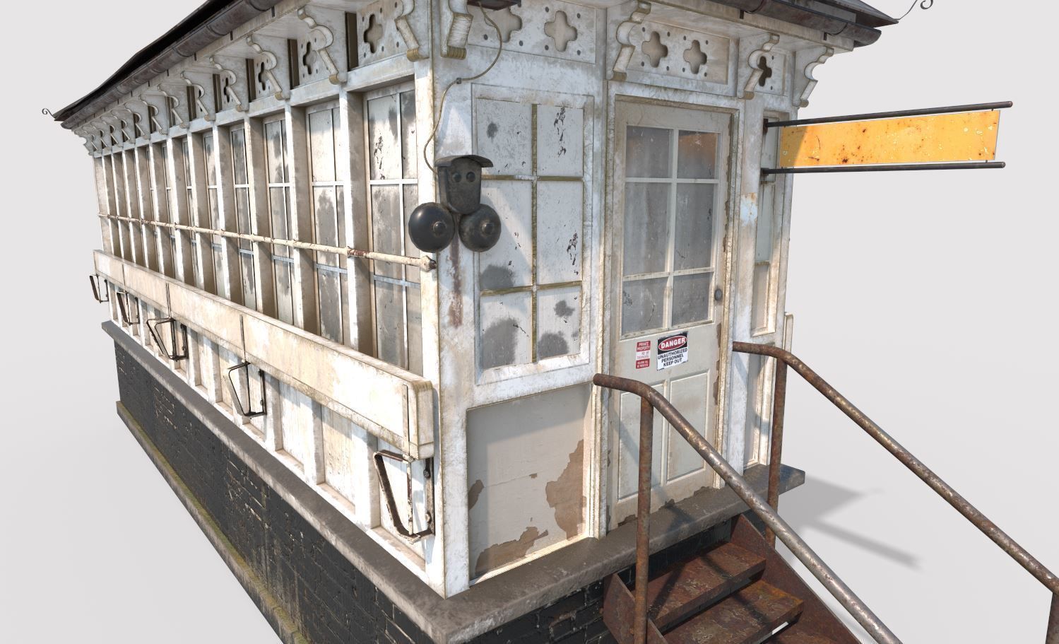 Old Signal Box 3D model_8