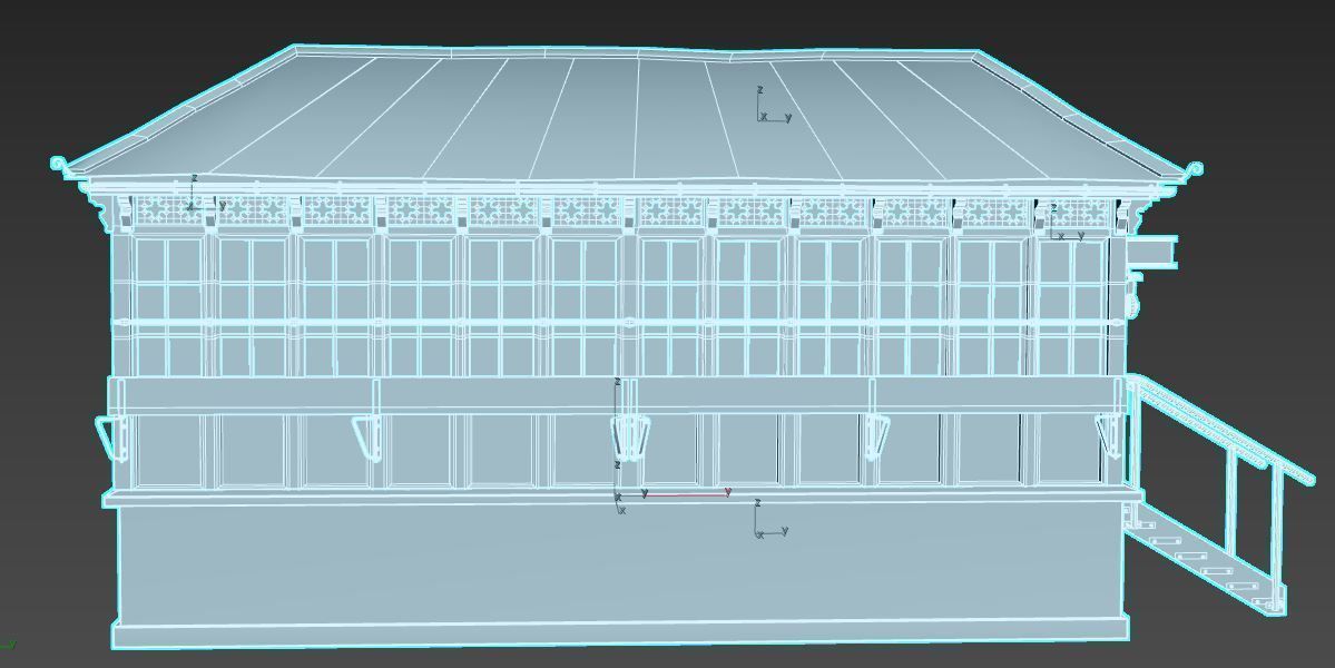 Old Signal Box 3D model_13