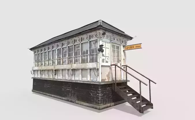 Old Signal Box 3D model