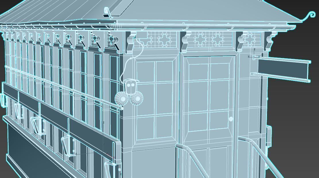 Old Signal Box 3D model_12