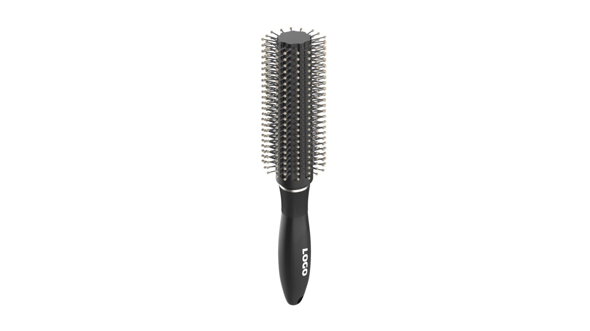 Hair Brush Low-poly 3D model_5