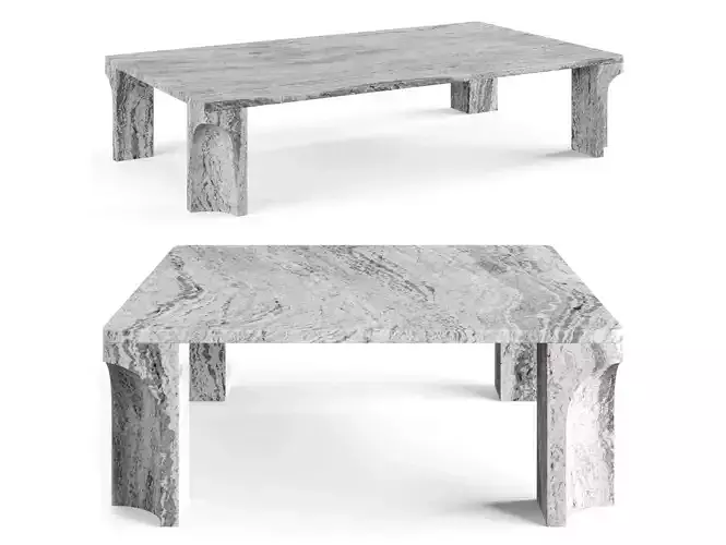 Doric marble coffee table by Gubi