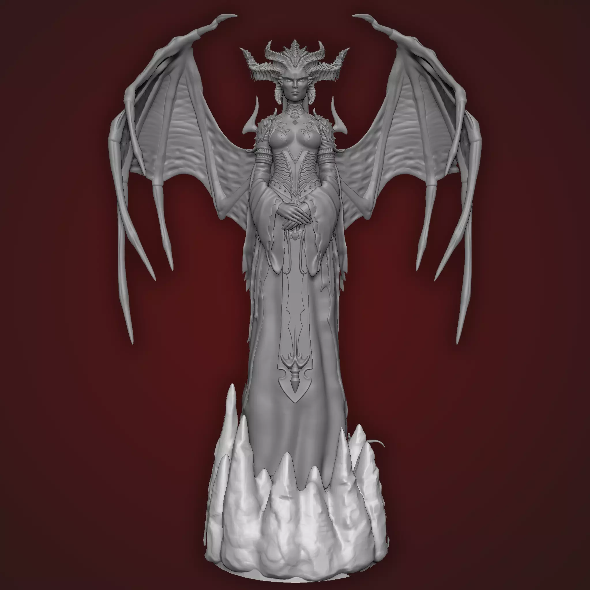 LILITH DIABLO IV FIGURE 3D print model_0
