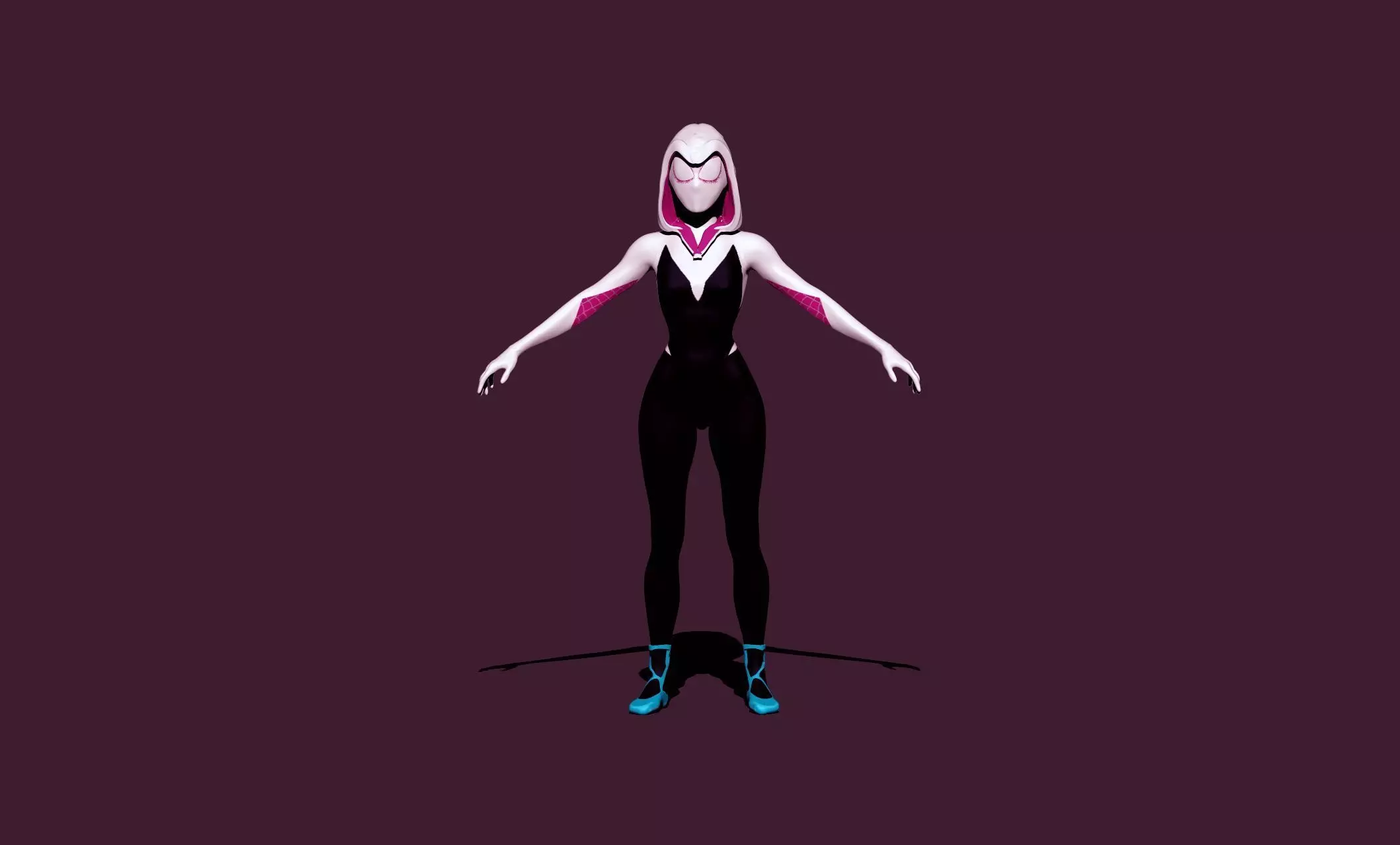 Spider Gwen 3D model_0
