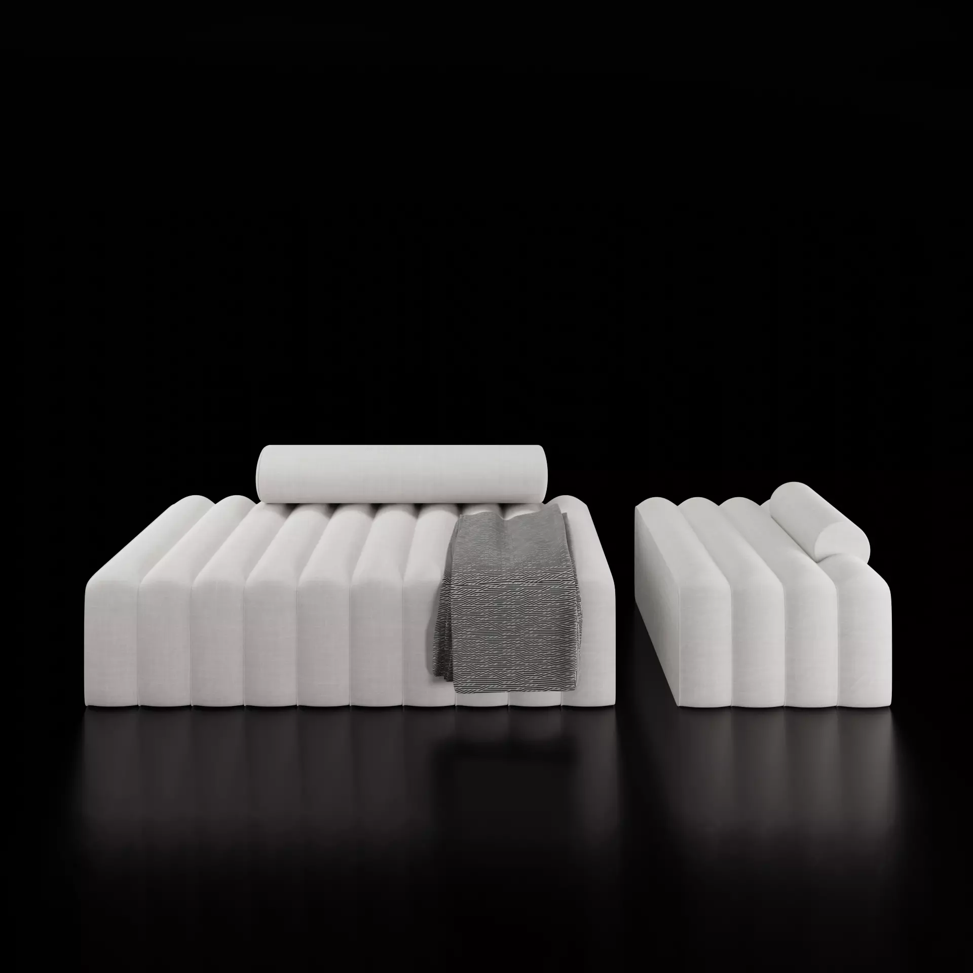 Modern couch sofa 3D model