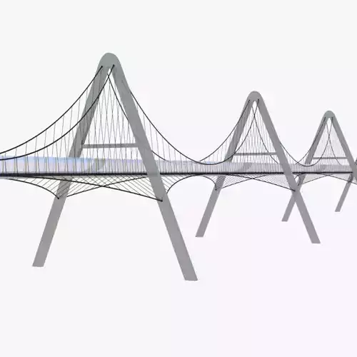 Pedestrian bridge 3 3D model