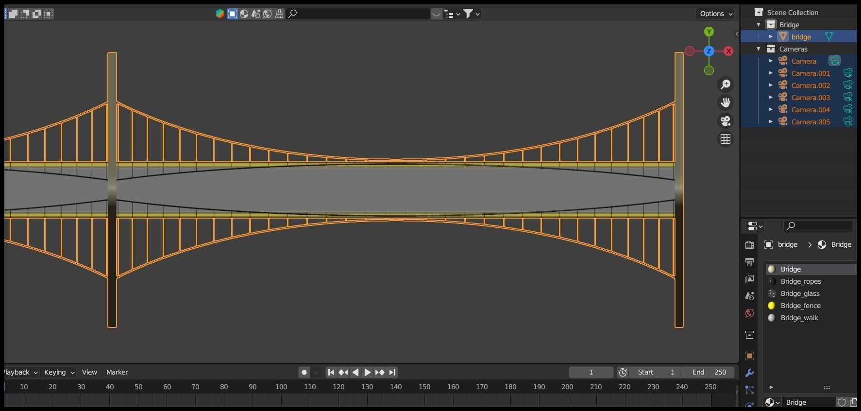 Pedestrian bridge 3 3D model_13