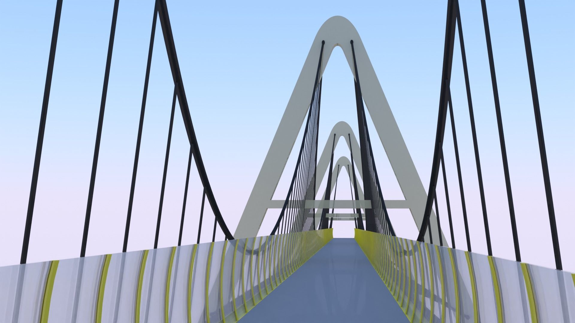 Pedestrian bridge 3 3D model_3