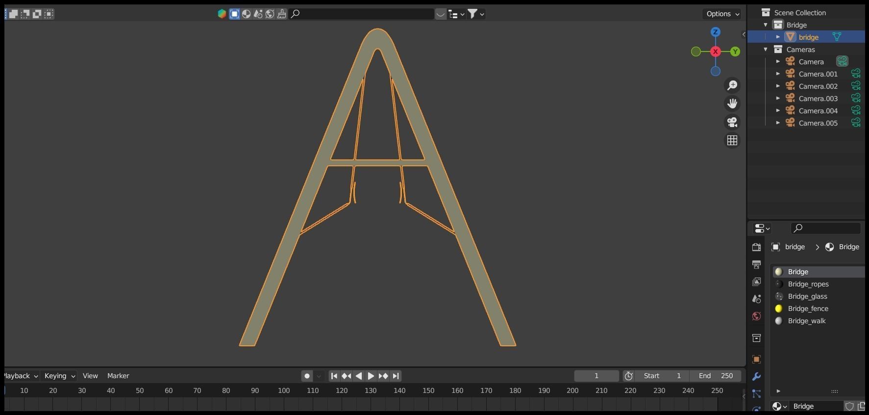 Pedestrian bridge 3 3D model_11