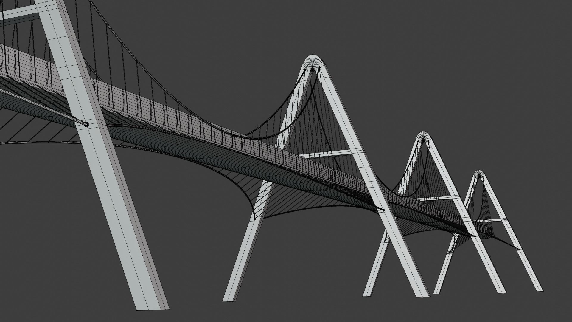 Pedestrian bridge 3 3D model_6