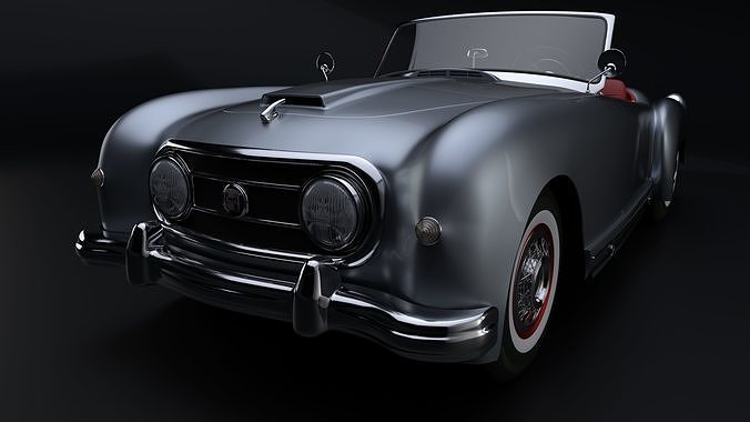 vintage car - Nash Healy 1952  3D model