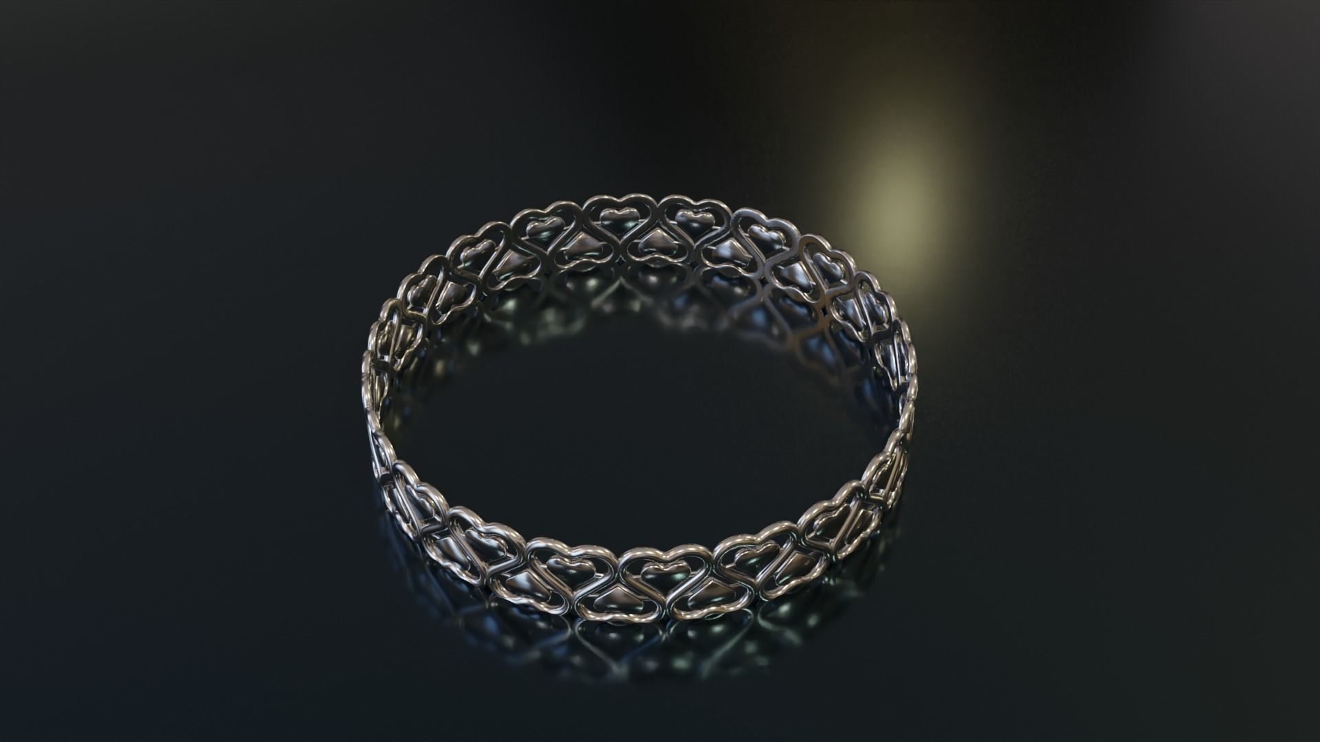 Heart Ring 3D print model_4