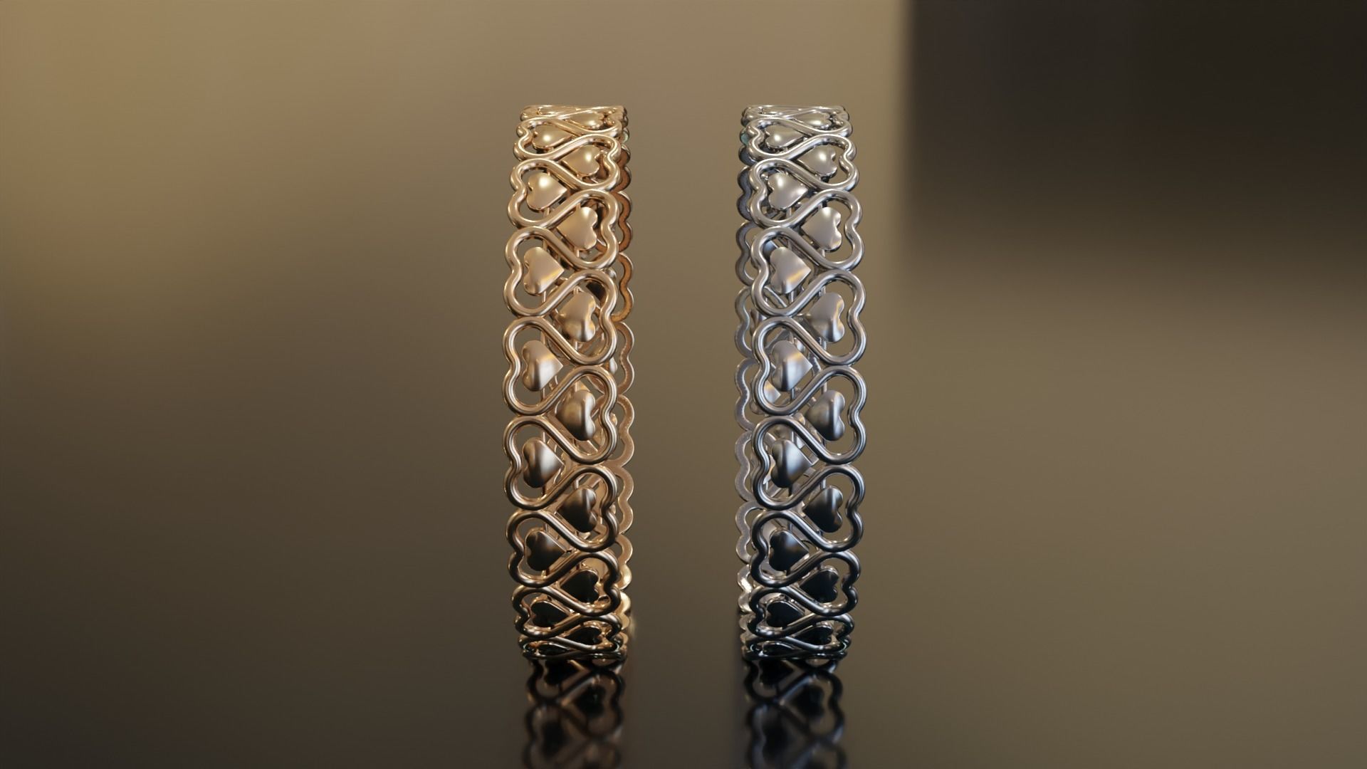 Heart Ring 3D print model_6