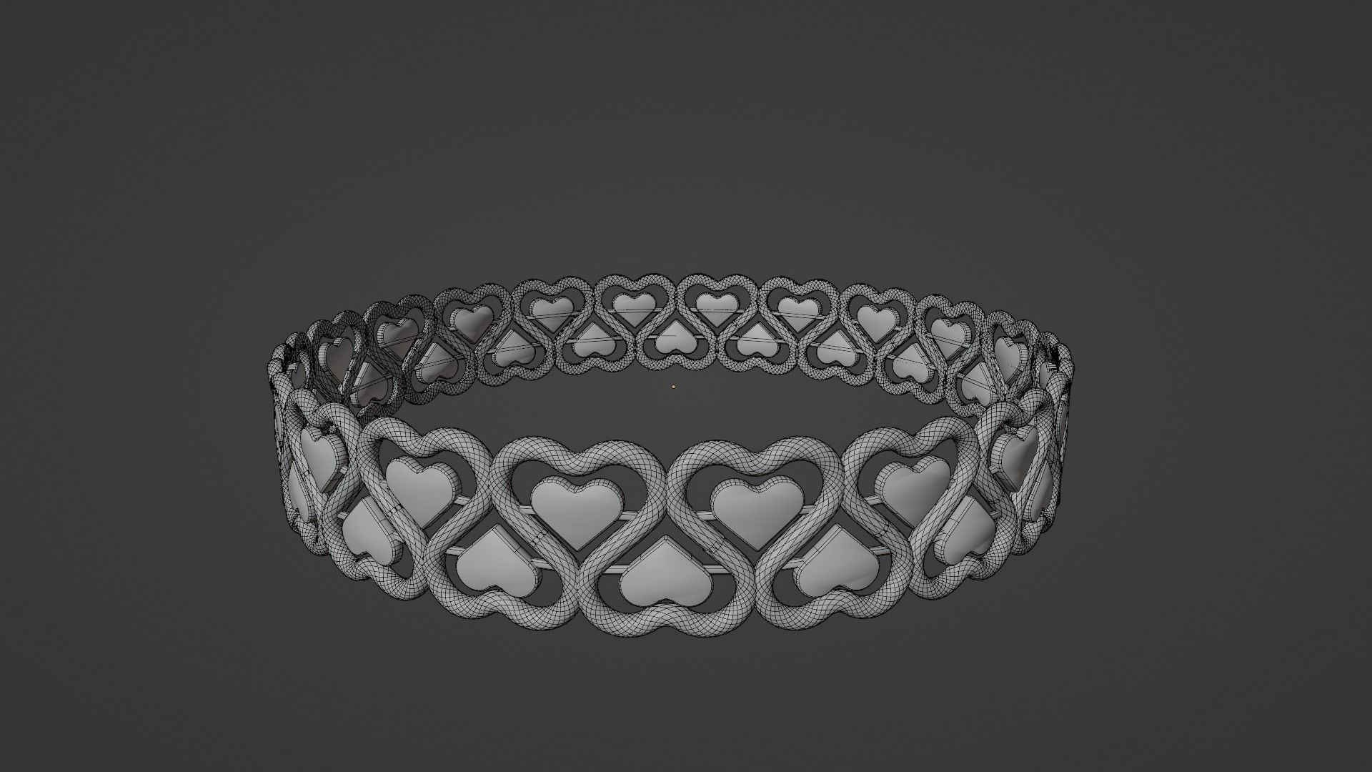 Heart Ring 3D print model_9
