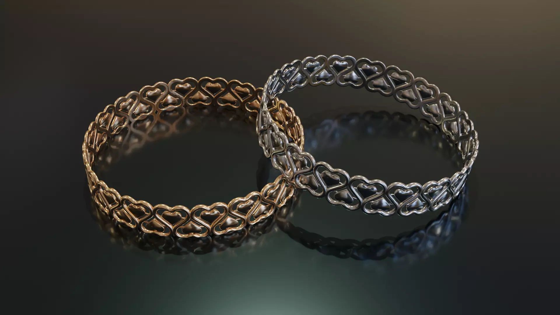 Heart Ring 3D print model_0